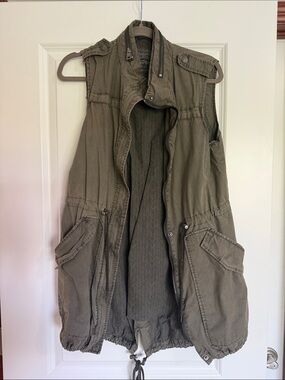 Levi's Olive Green Zip Jacket Vest
